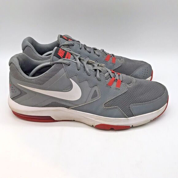 Nike Air Max Crusher 2 Sneaker 719933-009 Men's 13 Cool Grey/White/Red Challenge - Picture 1 of 11